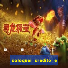 coloquei credito e nao caiu vivo